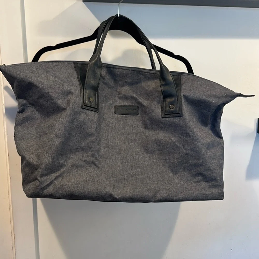 John Varvatos Men's Travel Weekender Duffle Gray/Blue